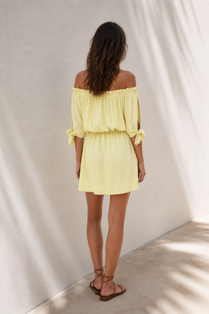 TUNIC WITH BELT YELLOW (279ART)