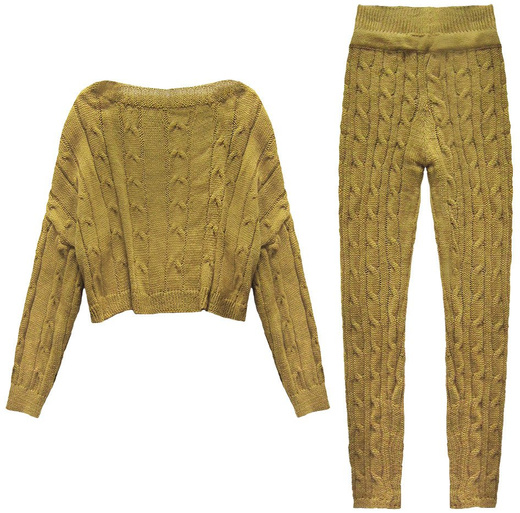 A'LA WOLLE PULLOVER+HOSE SENF (158ART)