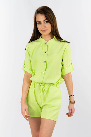 KURZ OVERALL MIT STEHKRAGEN LIMONE (ART28)