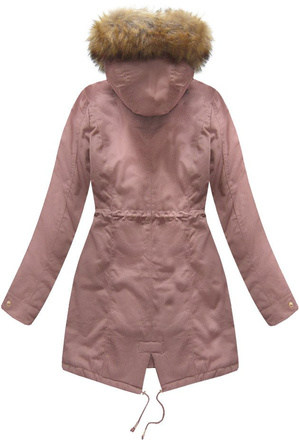 BAWEŁNIANA PARKA ANTYCZNY RÓŻ (R1307)
