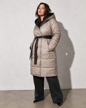 LANGE JACKE MIT HAUBE SCHWARZ (PM7231)