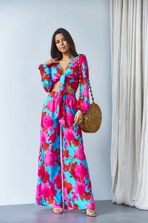 Letni komplet damski niebieski