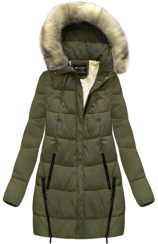 STEPPJACKE MIT KAPUZE KHAKI (MH-5565)