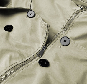 Trencz 2w1 khaki