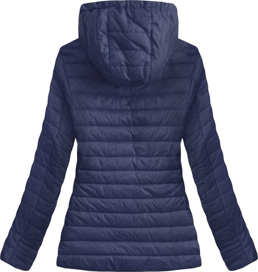 PIKOWANA KURTKA Z KAPTUREM GRANATOWA (S-115)