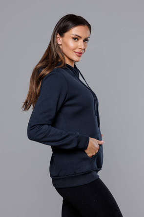 Damska bluza z kapturem granat