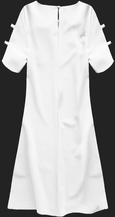EINFACHES KLEID MIT SCHLEIFEN SAHNE (87/2ART)