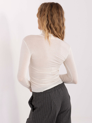 Cienki ecru golf z kaszmirem