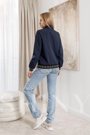 Lekka kurtka ze stójka granatowa