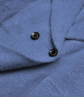 Kurtka alpaka na guziki ciemnoniebieska