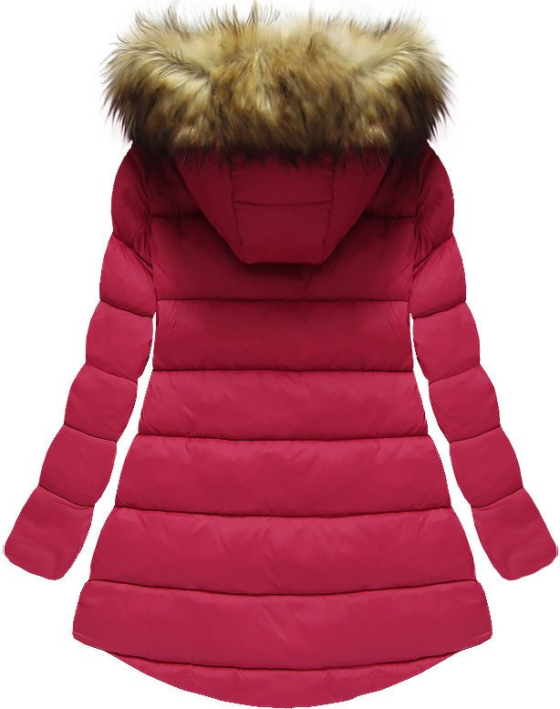 ASYMMETRIC BOTTOM JACKET RED (7675)