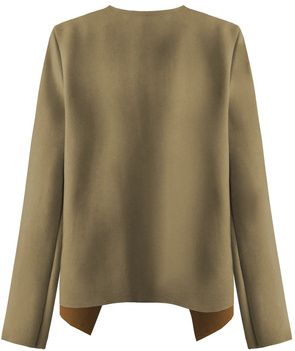 SHORT SUEDE BLAZER BEIGE (9340)