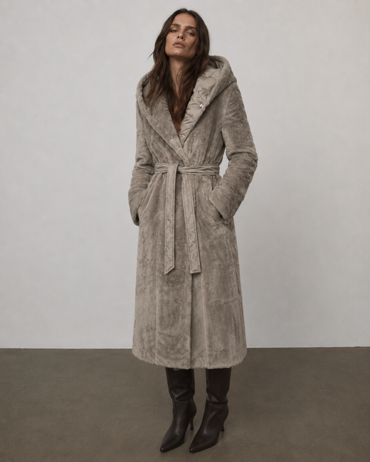 LONG JACKET WITH HOOD BLACK (PM7231)