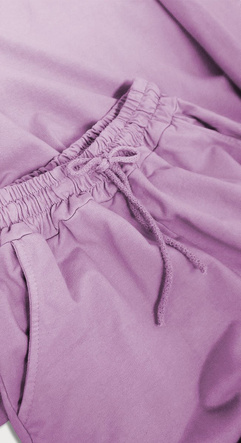 BAWEŁNIANY KOMPLET SPORTOWY DAMSKI LILAC (609ART)