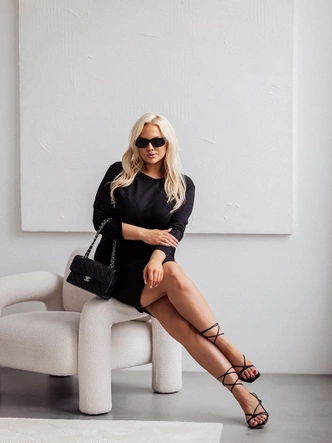 PENCIL DRESS BLACK (273ART)