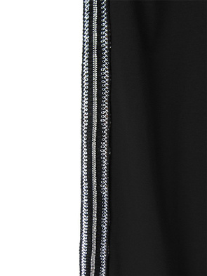 BAUMWOLLE HOSE MIT SEITLICHEM STREIFEN SCHWARZ (193ART)