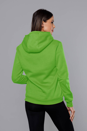 Damska bluza z kapturem zielona