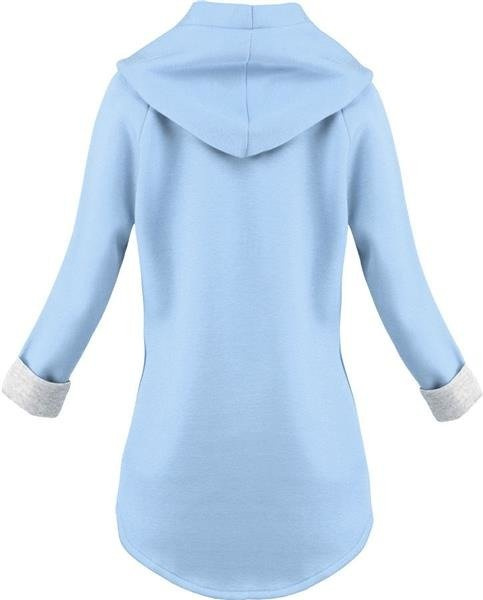 NEOPRENE HOODED BLAZER BABY BLUE (8008-1)