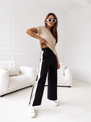 Letni damski zestaw sportowy beżowy