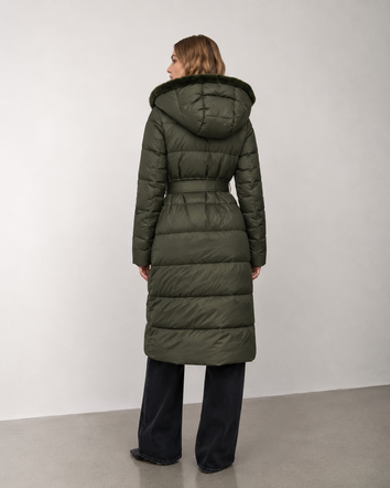LONG JACKET WITH HOOD BLACK (PM7231)