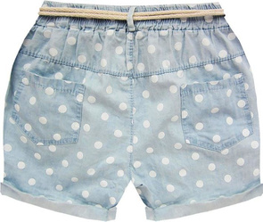 SZORTY JEANSOWE W GROCHY NIEBIESKIE (GOOD66/2)