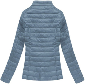 QUILTED HOODED JACKET LIGHT BLUE (1828BIG)