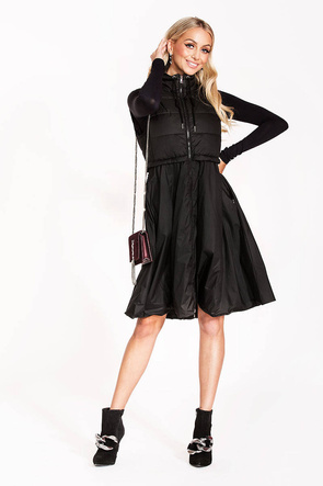 Czarna kamizelka ze spódnicą