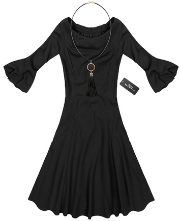 OFF SHOULDER DRESS BLACK (25102)