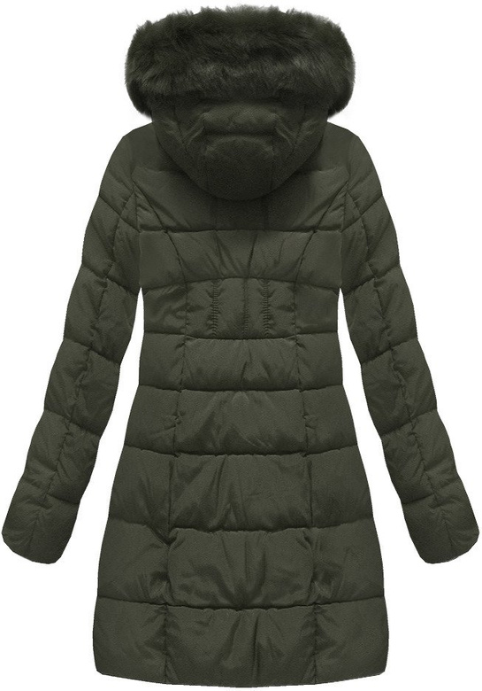 STEPPJACKE MIT KAPUZE KHAKI (B1052-30)