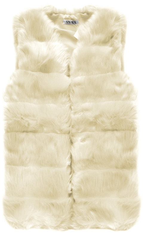 SYNTHETIC FUR WAISTCOAT CREAM (151ART)