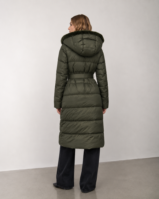 LONG JACKET WITH HOOD BLACK (PM7231)
