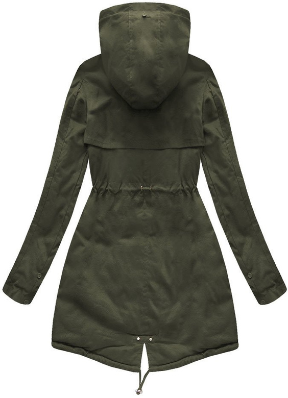 COTTON PARKA WITH FUR KHAKI (XW793X)