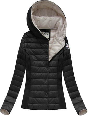 QUILTED HOODED JACKET BLACK (1322)