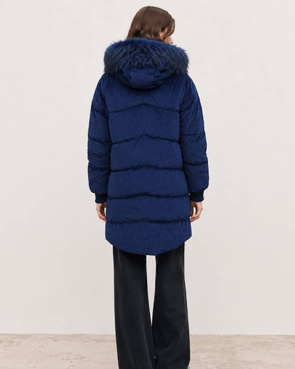 GESTREIFTE JACKE MIT MARINEBLAU (7764)