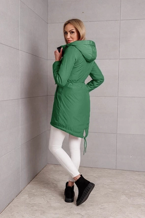 Przejściowa kurtka typu parka zielona