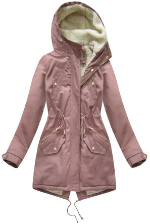 BAWEŁNIANA PARKA ANTYCZNY RÓŻ (R1307)