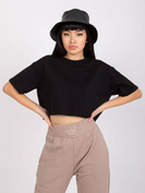 Crop top oversize czarny