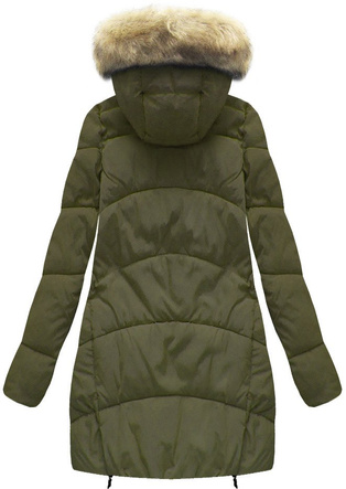QUILTED HOODED JACKET KHAKI (MH-5565)