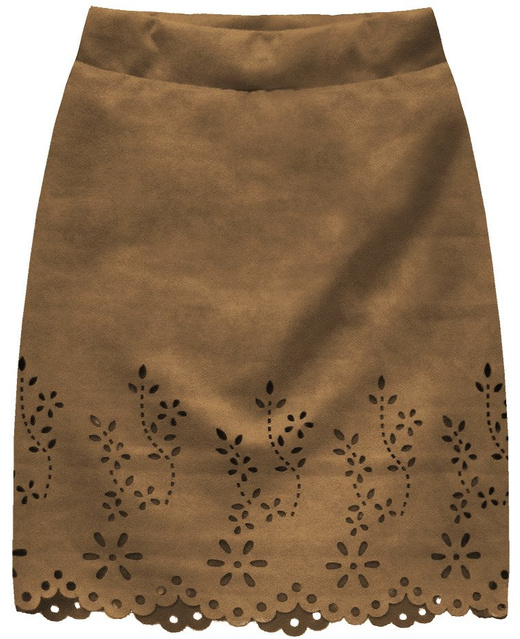 SUEDE SKIRT CARAMEL (3070)