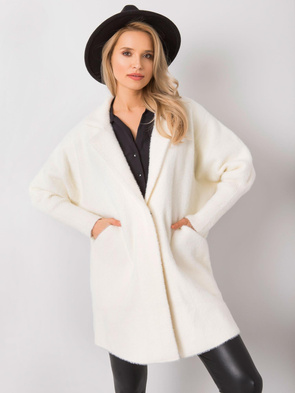 Płaszcz typu alpaka ecru