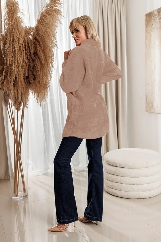 Płaszcz typu alpaka camel