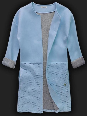 SPITZEN WILDLEDER ÜBERWURF HIMMELBLAU (8055-5)
