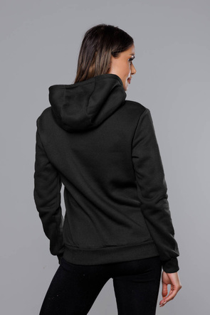 Damska bluza z kapturem czarna