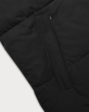 Krótki sportowy bezrękawnik czarny