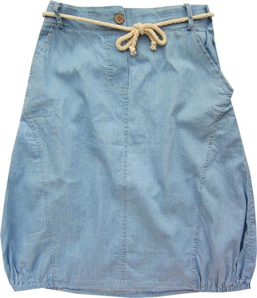 SPÓDNICA A'LA JEANS NIEBIESKA (GOOD56)