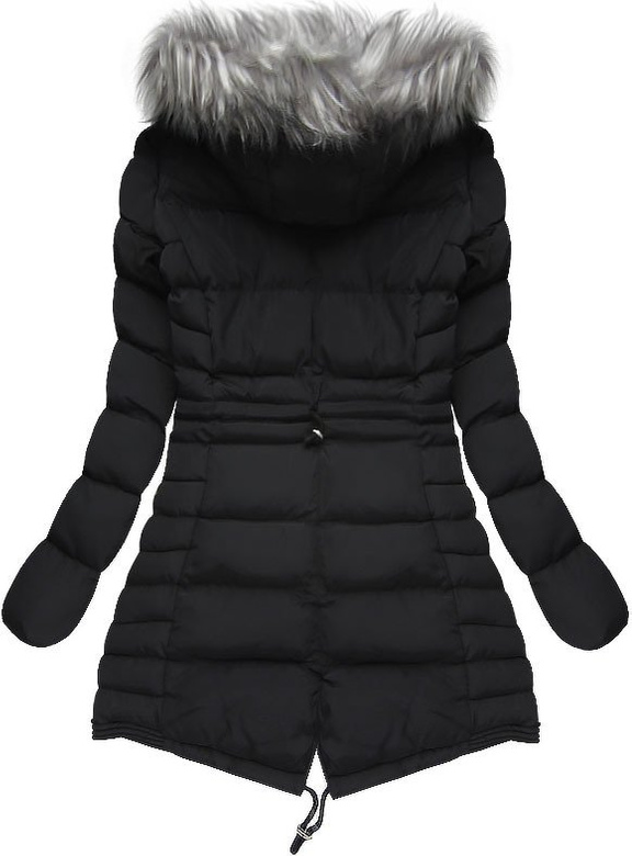 ASYMMETRIC BOTTOM JACKET BLACK (W813)