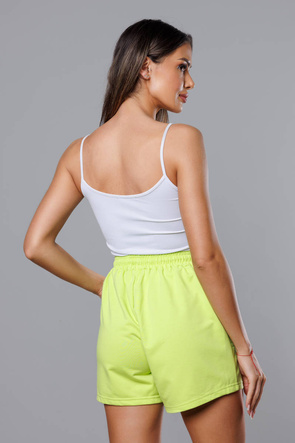 Spodenki dresowe limonkowe