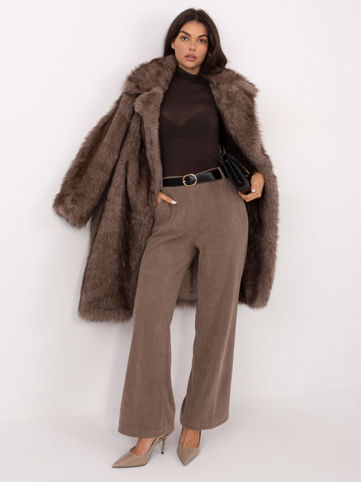 Cienki brązowy golf z kaszmirem