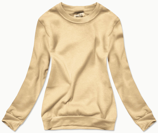 Dresowa bluza za ściągaczami ciemnobeżowa -6