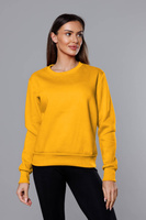 Dresowa bluza za ściągaczami żółta -68
